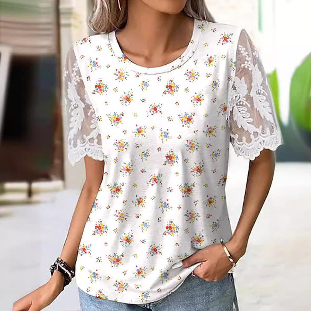 Women's Loose Fashion Digital Printed Pullover